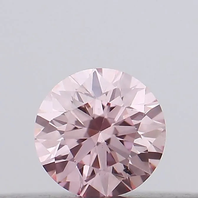 0.10ct Round Lab Grown Diamond (Colour Fancy Intense Pink, Clarity VS2, Cut VG, IGI Certified)