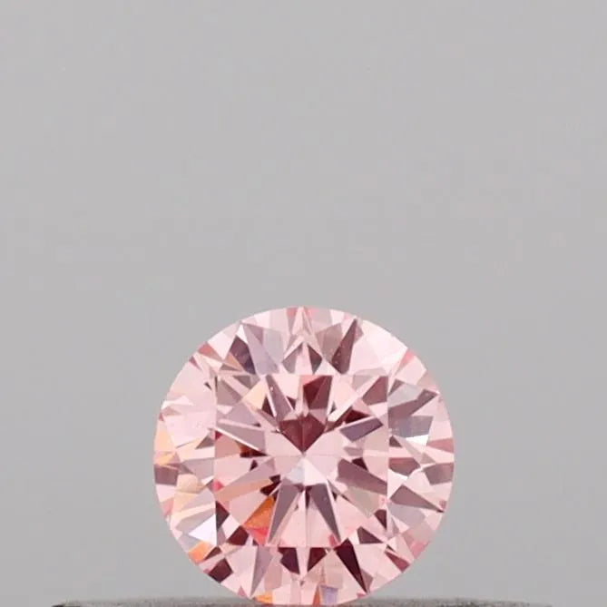0.16ct Round Lab Grown Diamond (Colour Fancy Intense Pink, Clarity VVS2, Cut EX, IGI Certified)