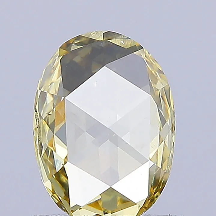 0.68ct Oval Lab Grown Diamond (Colour Fancy Light Yellow, Clarity SI1, IGI Certified)