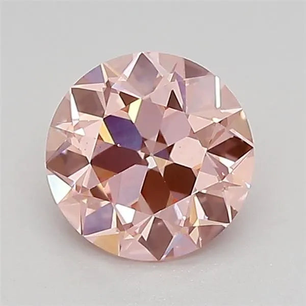 0.92ct Round Lab Grown Diamond (Colour Fancy Vivid Pink, Clarity VS2, Cut EX, IGI Certified)
