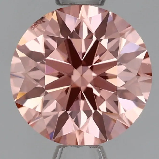 0.96ct Round Lab Grown Diamond (Colour Fancy Intense Pink, Clarity VS2, Cut ID, IGI Certified)