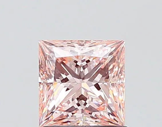 1.02ct Princess Lab Grown Diamond (Colour Fancy Pink, Clarity VS2, IGI Certified)