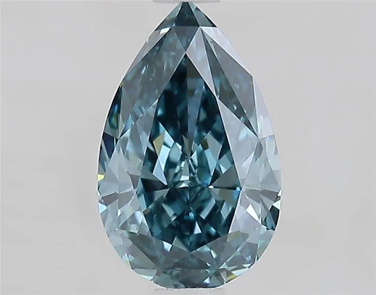 1.15ct Pear Lab Grown Diamond (Colour Fancy Vivid Blue, Clarity VS1, IGI Certified)