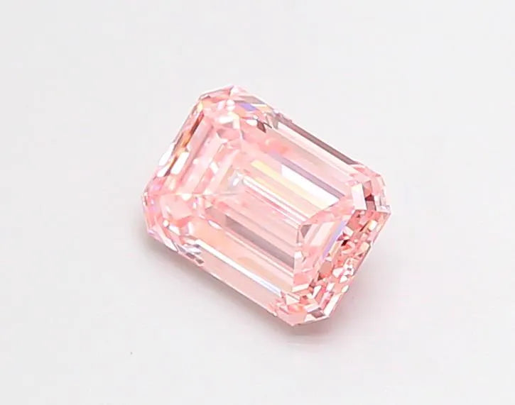 1.24ct Emerald Lab Grown Diamond (Colour Fancy Intense Pink, Clarity VS2, IGI Certified)