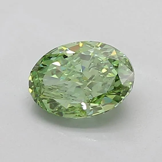 1.46ct Oval Lab Grown Diamond (Colour Fancy Vivid Green, Clarity VVS2, IGI Certified)