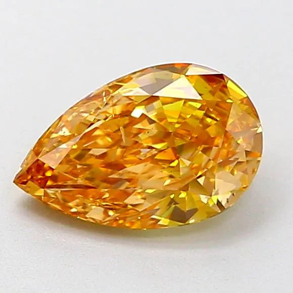 1.49ct Pear Lab Grown Diamond (Colour Fancy Yellowish Brown, Clarity SI1, Cut GD, IGI Certified)