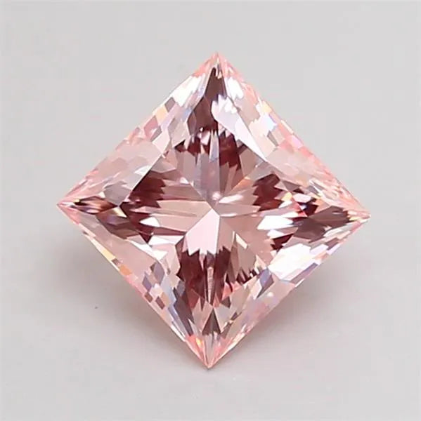 1.51ct Princess Lab Grown Diamond (Colour Fancy Pink, Clarity VS1, IGI Certified)