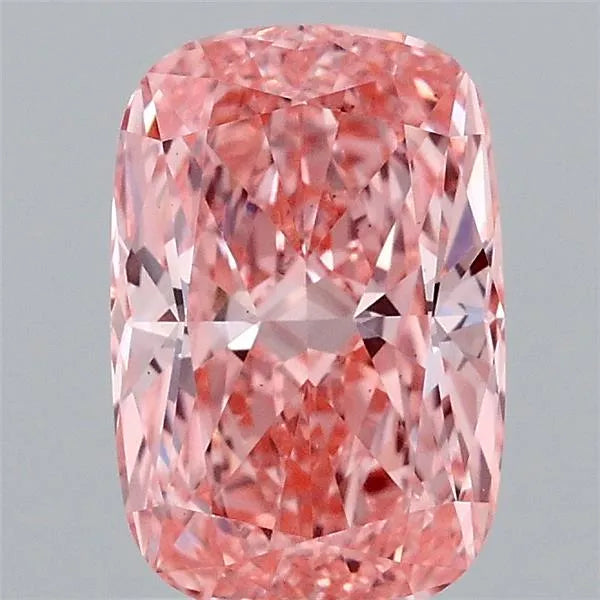 1.60ct Cushion brilliant Lab Grown Diamond (Colour Fancy Vivid Pink, Clarity VS1, IGI Certified)
