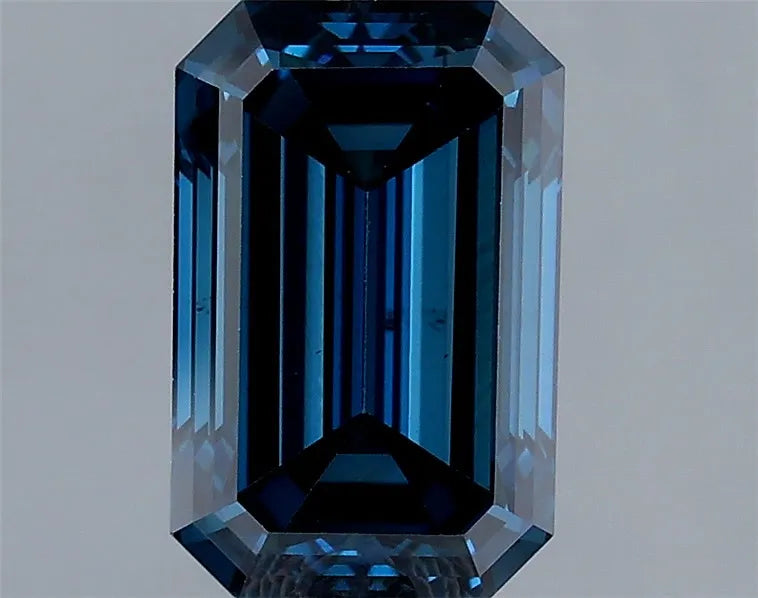 1.74ct Emerald Lab Grown Diamond (Colour Fancy Deep Blue, Clarity VS1, Cut VG, IGI Certified)
