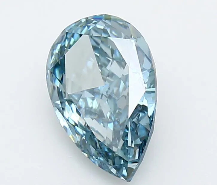 2.01ct Pear Lab Grown Diamond (Colour Fancy Vivid Blue, Clarity VVS2, IGI Certified)