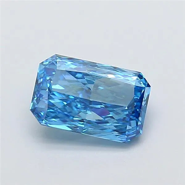 2.09ct Radiant Lab Grown Diamond (Colour Fancy Vivid Blue, Clarity SI1, IGI Certified)