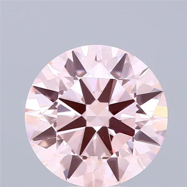 2.39ct Round Lab Grown Diamond (Colour Fancy Pink, Clarity VS1, Cut EX, IGI Certified)