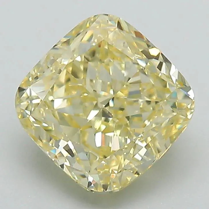 2.68ct Cushion modified Lab Grown Diamond (Colour Fancy Intense Yellow, Clarity VS1, IGI Certified)