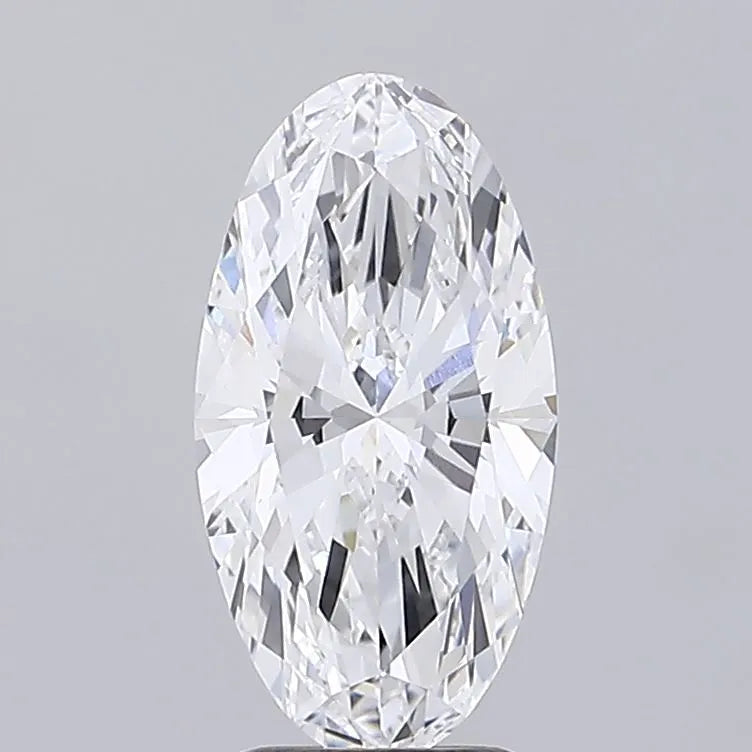 2.73ct Oval Lab Grown Diamond (Colour D, Clarity VVS2, IGI Certified)