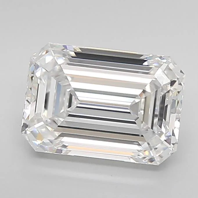 3.04ct Emerald Lab Grown Diamond (Colour D, Clarity IF, Cut EX, IGI Certified)