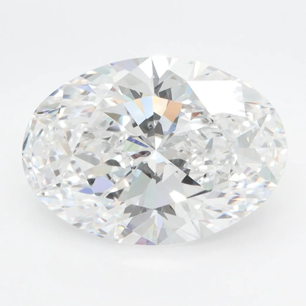 3.92ct Oval Lab Grown Diamond (Colour D, Clarity IF, IGI Certified)