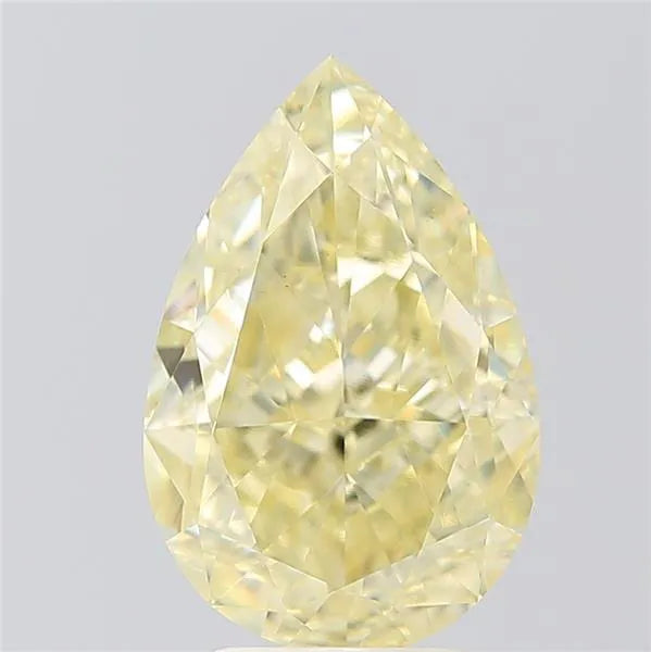 4.57ct Pear Lab Grown Diamond (Colour Fancy Yellow, Clarity VS1, IGI Certified)