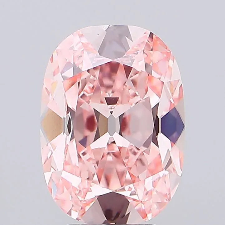 5.01ct Cushion brilliant Lab Grown Diamond (Colour Fancy Vivid Pink, Clarity VS1, IGI Certified)