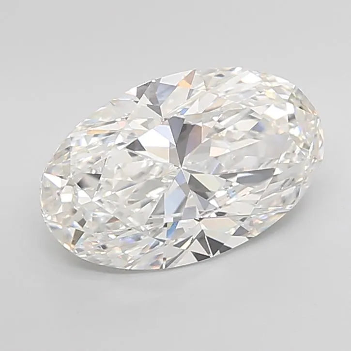 5.02ct Oval Lab Grown Diamond (Colour F, Clarity VVS2, IGI Certified)