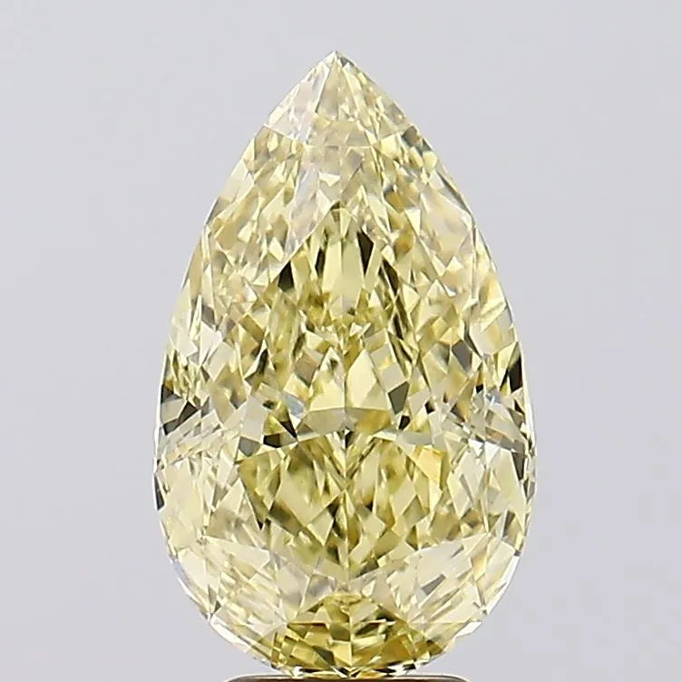 5.04ct Pear Lab Grown Diamond (Colour Fancy Intense Yellow, Clarity VVS2, IGI Certified)