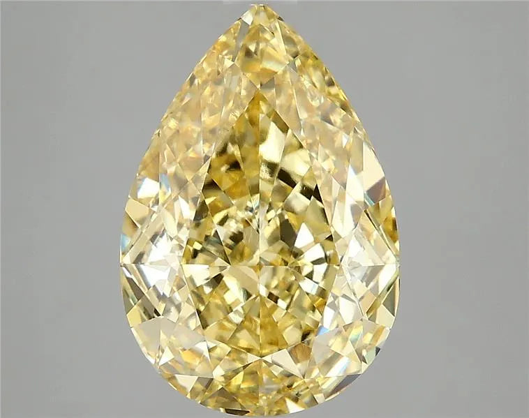 5.04ct Pear Lab Grown Diamond (Colour Fancy Vivid Yellow, Clarity VS1, IGI Certified)