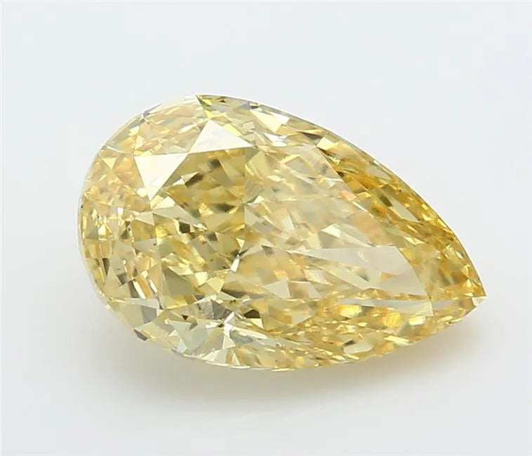 5.07ct Pear Lab Grown Diamond (Colour Fancy Yellow, Clarity VS1, IGI Certified)