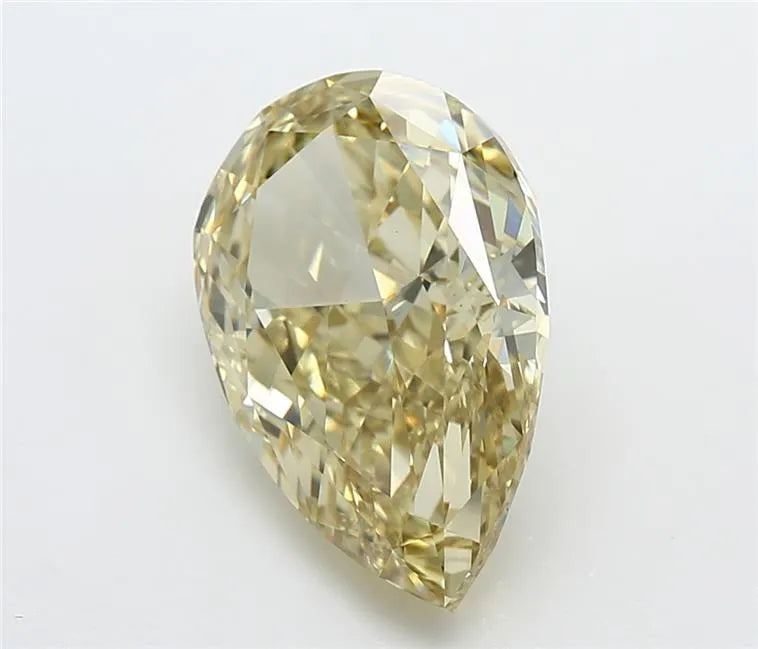 5.09ct Pear Lab Grown Diamond (Colour Fancy Intense Yellow, Clarity VVS2, IGI Certified)