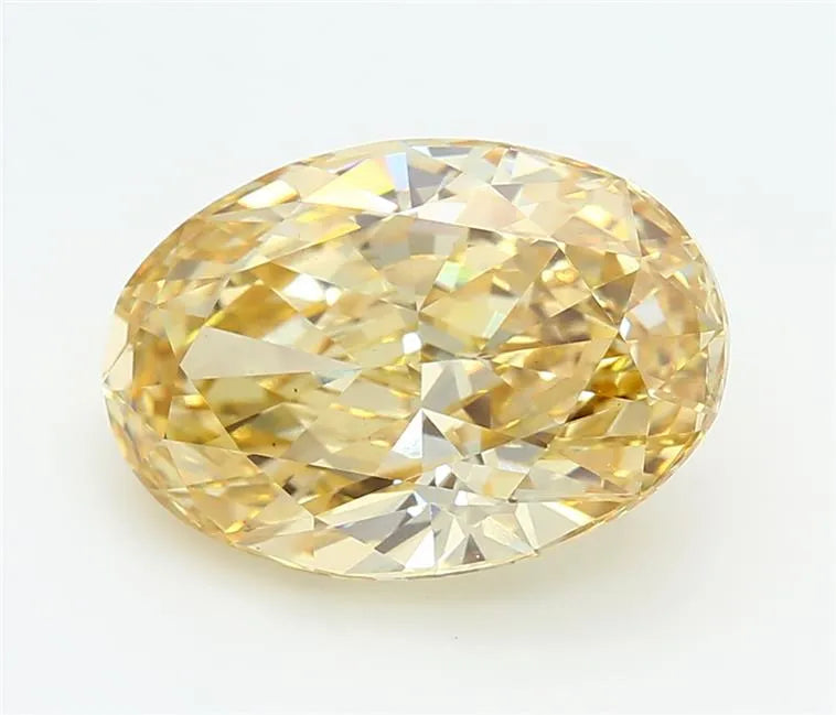 6.04ct Oval Lab Grown Diamond (Colour Fancy Intense Yellow, Clarity VS2, IGI Certified)