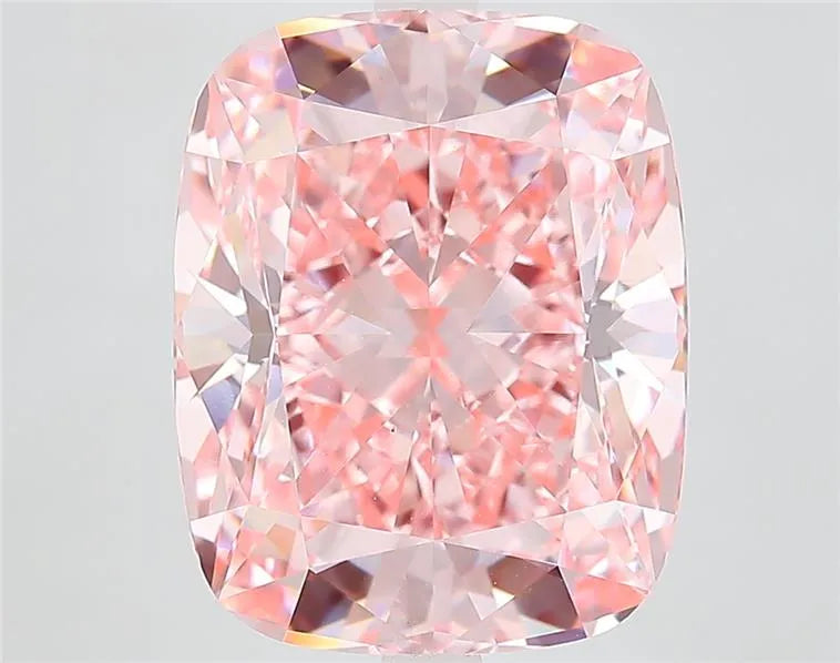 8.08ct Cushion modified Lab Grown Diamond (Colour Fancy Vivid Pink, Clarity VS1, IGI Certified)