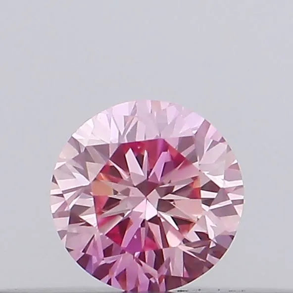 0.10ct Round Lab Grown Diamond (Colour Fancy Intense Pink, Clarity VVS2, Cut GD, IGI Certified)