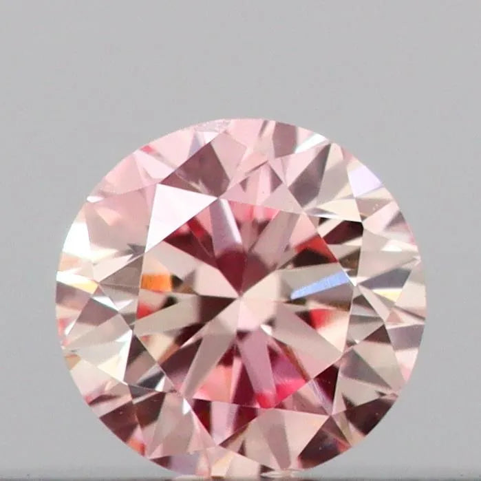 0.11ct Round Lab Grown Diamond (Colour Fancy Pink, Clarity VS1, Cut VG, IGI Certified)