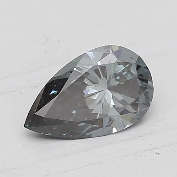 0.56ct Pear Lab Grown Diamond (Colour Fancy Deep Greenish Blue, Clarity VVS2, IGI Certified)