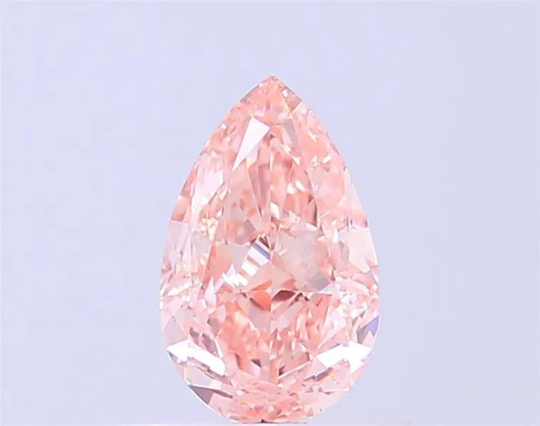 0.72ct Pear Lab Grown Diamond (Colour Fancy Brownish Pink, Clarity VS2, IGI Certified)