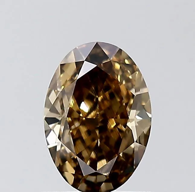 0.73ct Oval Natural Diamond (Colour Fancy, Clarity VS2, GIA Certified)