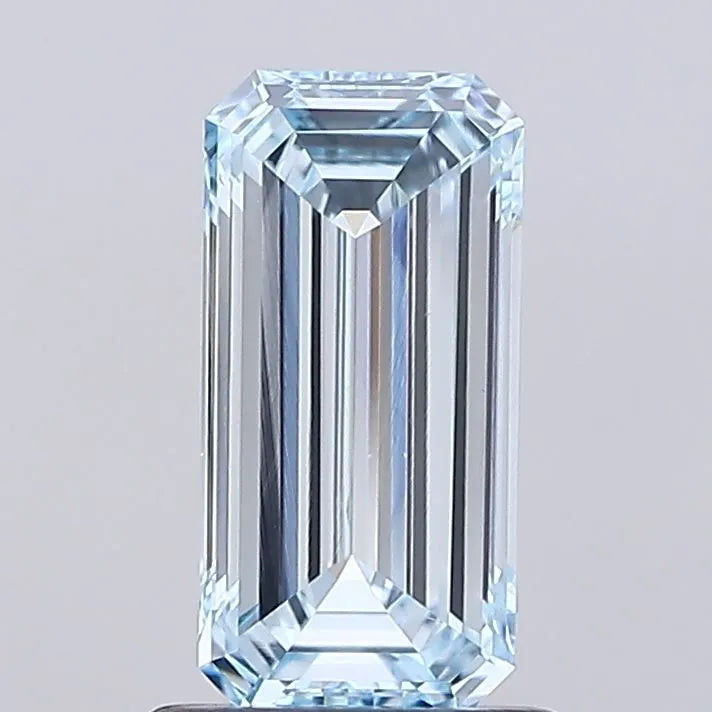 0.93ct Emerald Lab Grown Diamond (Colour Fancy Intense Blue, Clarity VS1, IGI Certified)