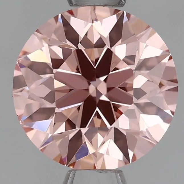 0.95ct Round Lab Grown Diamond (Colour Fancy Intense Pink, Clarity VS2, Cut EX, IGI Certified)