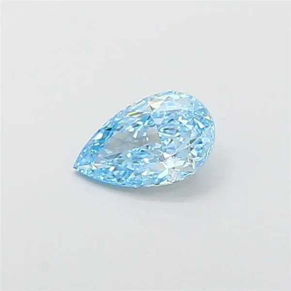 0.96ct Pear Lab Grown Diamond (Colour Fancy Vivid Blue, Clarity VVS2, Cut VG, IGI Certified)