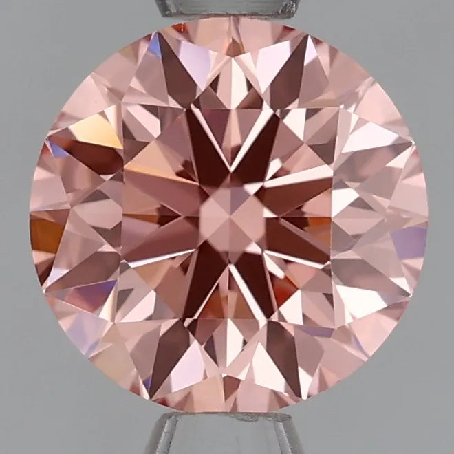 0.96ct Round Lab Grown Diamond (Colour Fancy Intense Pink, Clarity VS2, Cut ID, IGI Certified)
