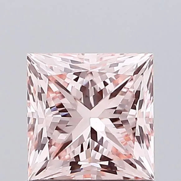 0.98ct Princess Lab Grown Diamond (Colour Fancy Intense Pink, Clarity VVS2, IGI Certified)