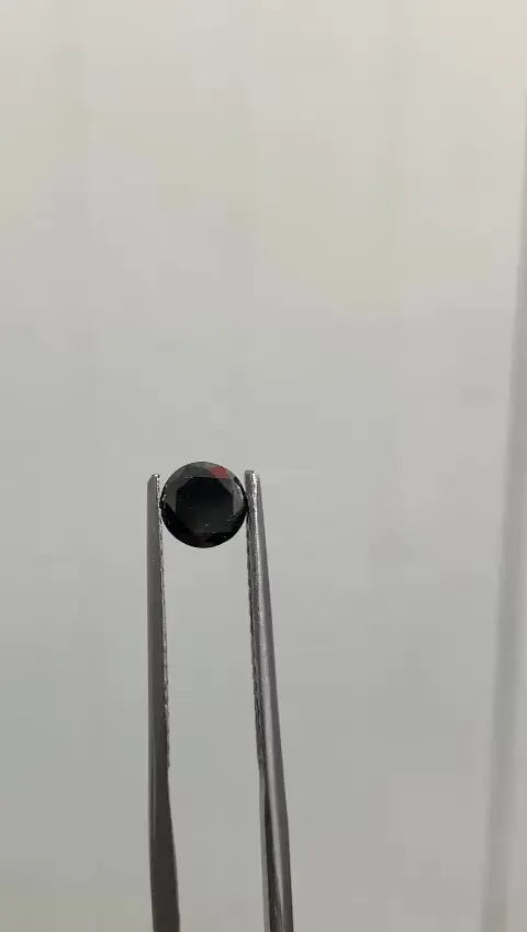 0.96ct Round Natural Diamond (Colour Fancy Black, Clarity VVS2, Cut EX, GIA Certified)