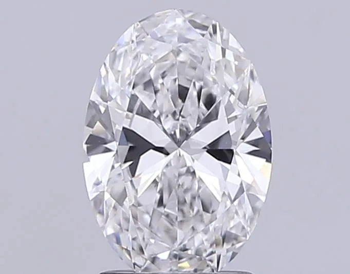 1.00ct Oval Lab Grown Diamond (Colour Fancy Vivid Blue, Clarity VVS2, IGI Certified)