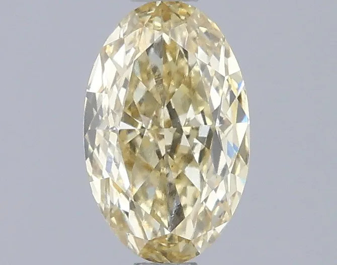 1.01ct Oval Lab Grown Diamond (Colour Fancy Yellow, Clarity VS1, IGI Certified)