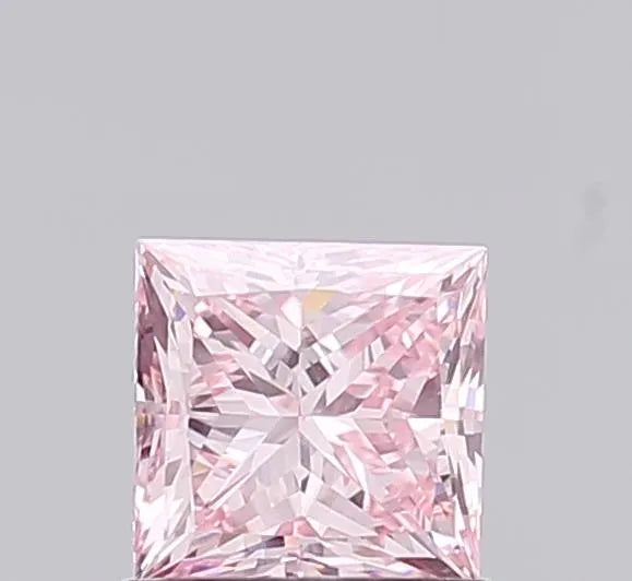 1.02ct Princess Lab Grown Diamond (Colour Fancy Intense Pink, Clarity VVS2, IGI Certified)
