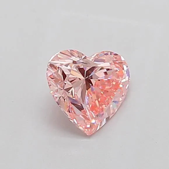 1.06ct Heart Lab Grown Diamond (Colour Fancy Vivid Pink, Clarity VVS2, IGI Certified)