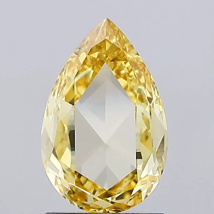 1.19ct Pear Lab Grown Diamond (Colour Fancy Yellow, Clarity VVS2, IGI Certified)
