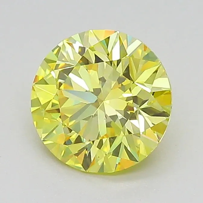 1.22ct Round Lab Grown Diamond (Colour Fancy Intense Yellow, Clarity VS1, Cut EX, IGI Certified)