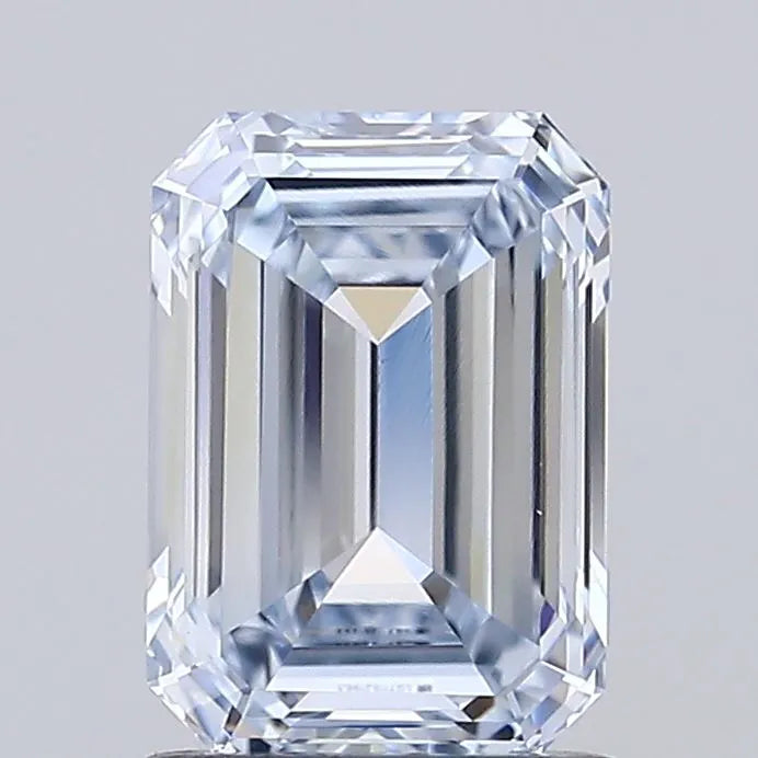 1.23ct Emerald Lab Grown Diamond (Colour Fancy Light Blue, Clarity VVS2, IGI Certified)