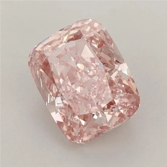 1.31ct Cushion brilliant Lab Grown Diamond (Colour Fancy Intense Pink, Clarity VS2, IGI Certified)