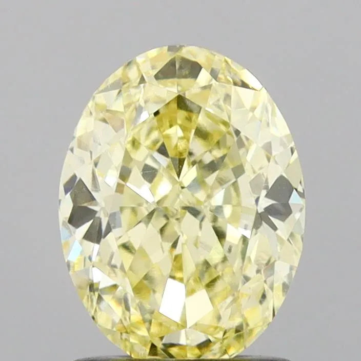 1.48ct Oval Lab Grown Diamond (Colour Fancy Yellow, Clarity VVS2, IGI Certified)