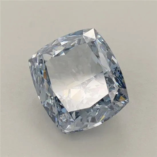 1.50ct Cushion modified Lab Grown Diamond (Colour Fancy Intense Blue, Clarity VS2, IGI Certified)